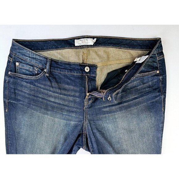 Torrid Denim Size 22T Women's 34 Inch Inseam Straight Blue Denim 5 Pocket Jeans - Picture 11 of 13